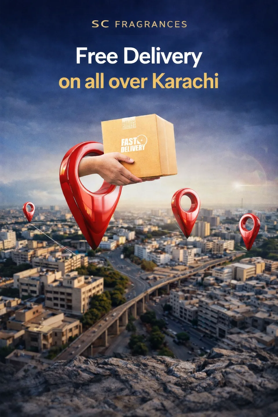 Free delivery all over Karachi